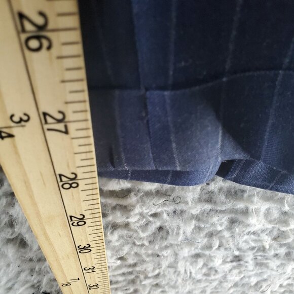 Jos. A. Bank Suit Mens 48R 43x28 Navy Blue Pinstriped Wool Reserve Two Piece - Picture 15 of 16